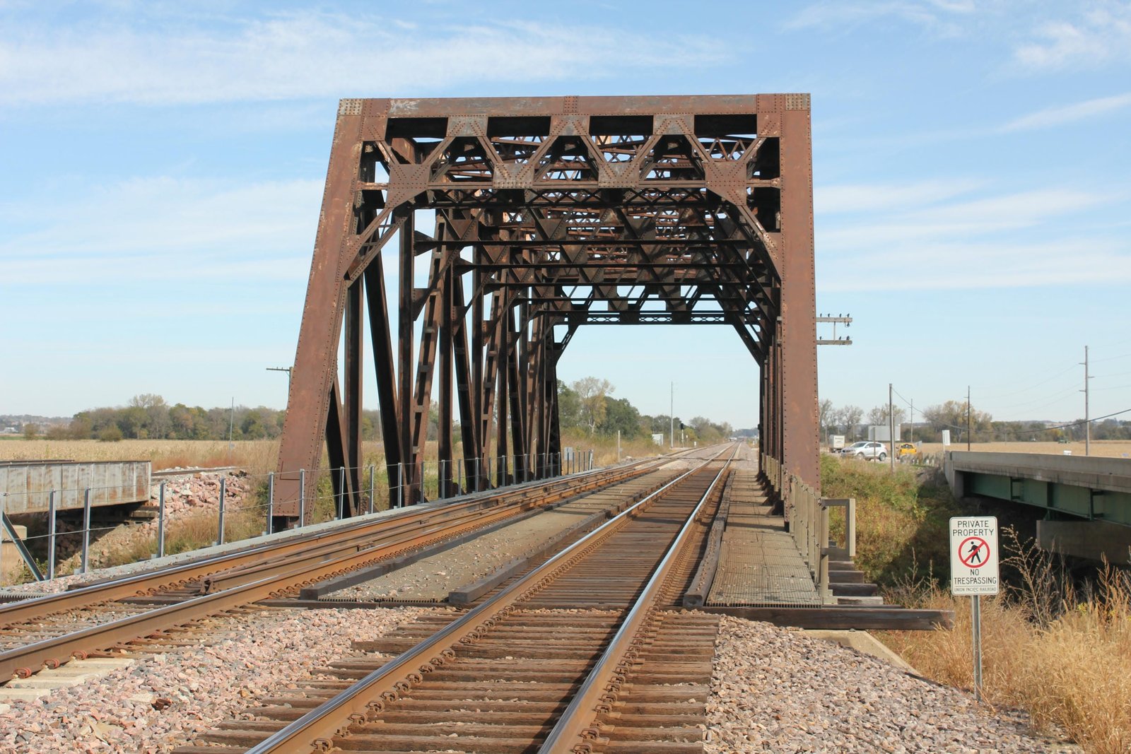 Looking east
